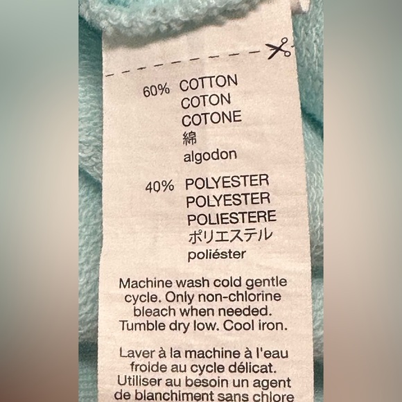 Gap Pullover Sweatshirt Light Aqua Mint Green Women Size Large Soft - Picture 5 of 5